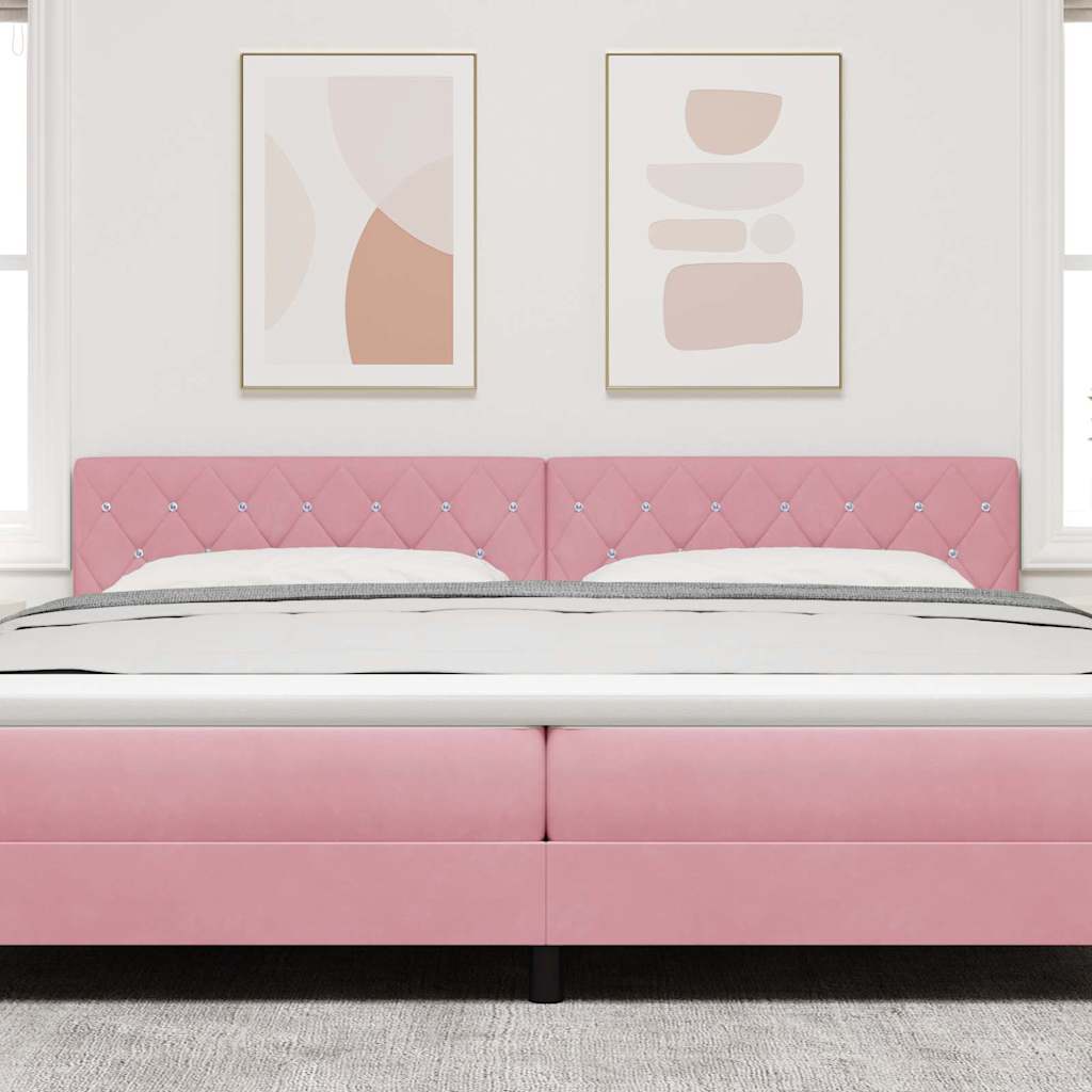 Hoofdbord Roze 200 cm Fluweel is nu te koop bij PeponiXL, paradijselijk wonen!