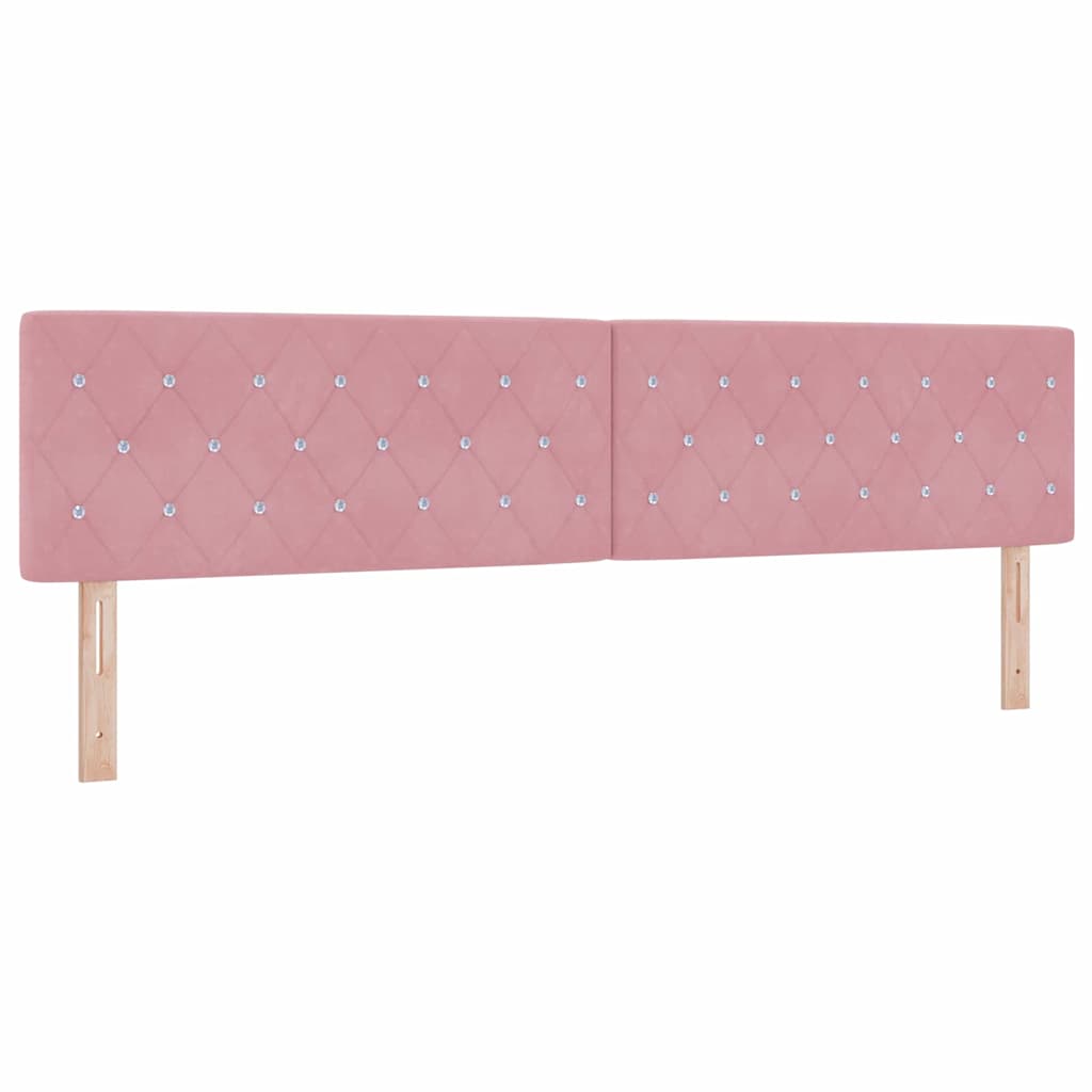 Hoofdbord Roze 200 cm Fluweel is nu te koop bij PeponiXL, paradijselijk wonen!