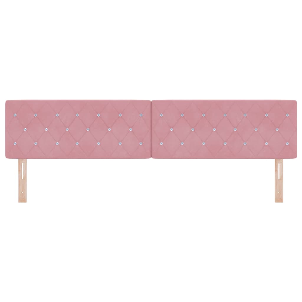 Hoofdbord Roze 200 cm Fluweel is nu te koop bij PeponiXL, paradijselijk wonen!
