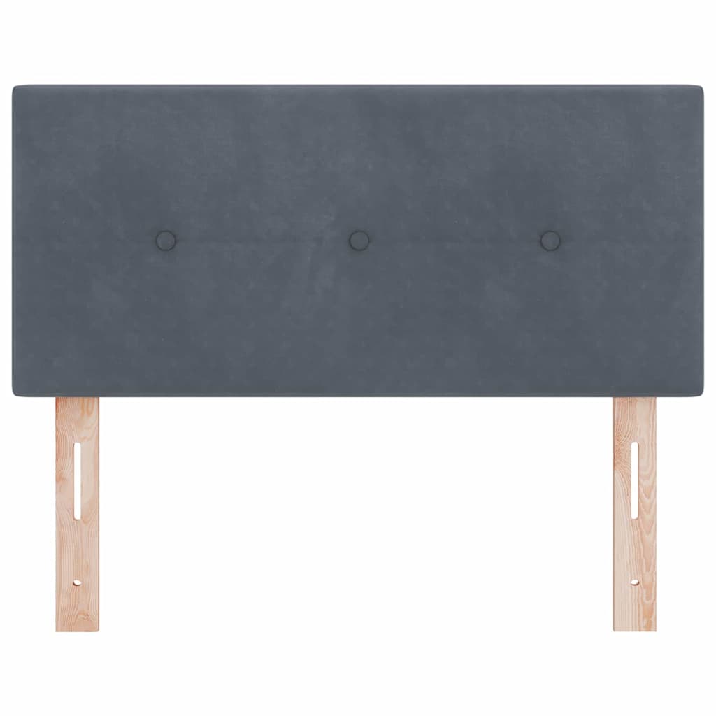 Hoofdbord Donkergrijs 80 cm Fluweel is nu te koop bij PeponiXL, paradijselijk wonen!