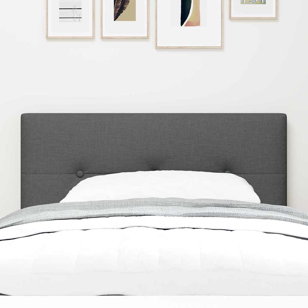 in hoogte verstelbaar hoofdbord Donkergrijs 90 cm Stof is nu te koop bij PeponiXL, paradijselijk wonen!