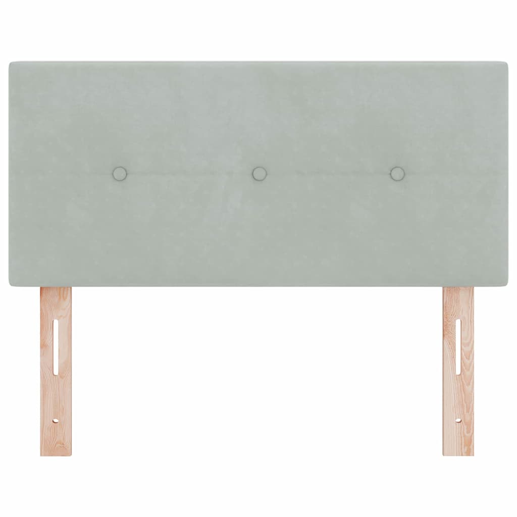 Hoofdbord Lichtgrijs 90 cm Fluweel is nu te koop bij PeponiXL, paradijselijk wonen!