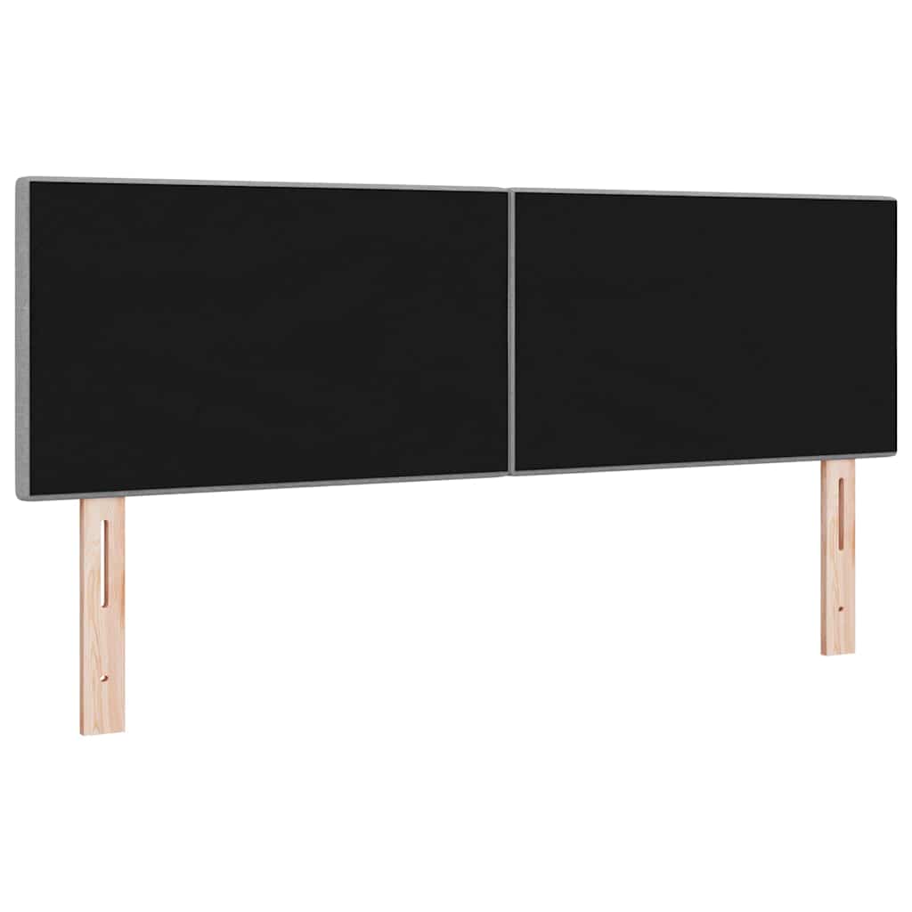in hoogte verstelbaar hoofdbord Lichtgrijs 144 cm Stof is nu te koop bij PeponiXL, paradijselijk wonen!