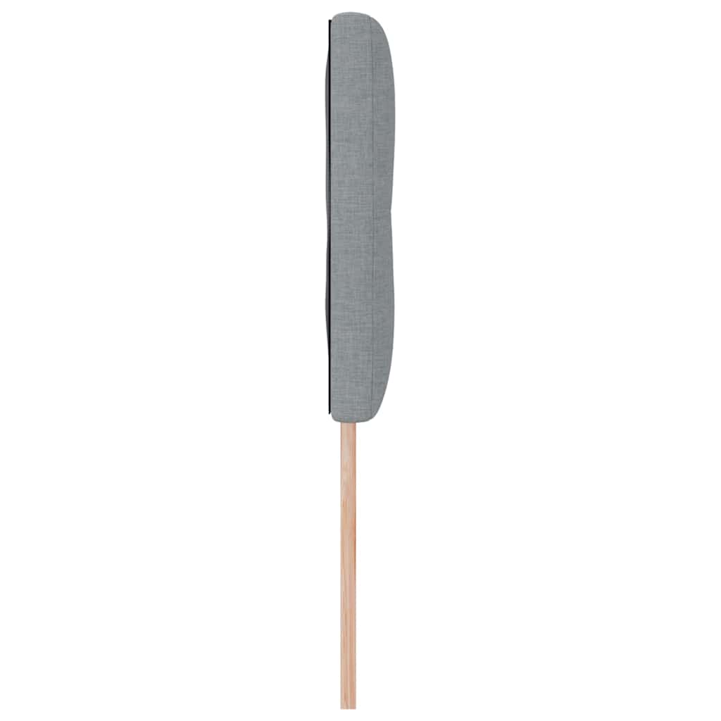 in hoogte verstelbaar hoofdbord Lichtgrijs 144 cm Stof is nu te koop bij PeponiXL, paradijselijk wonen!