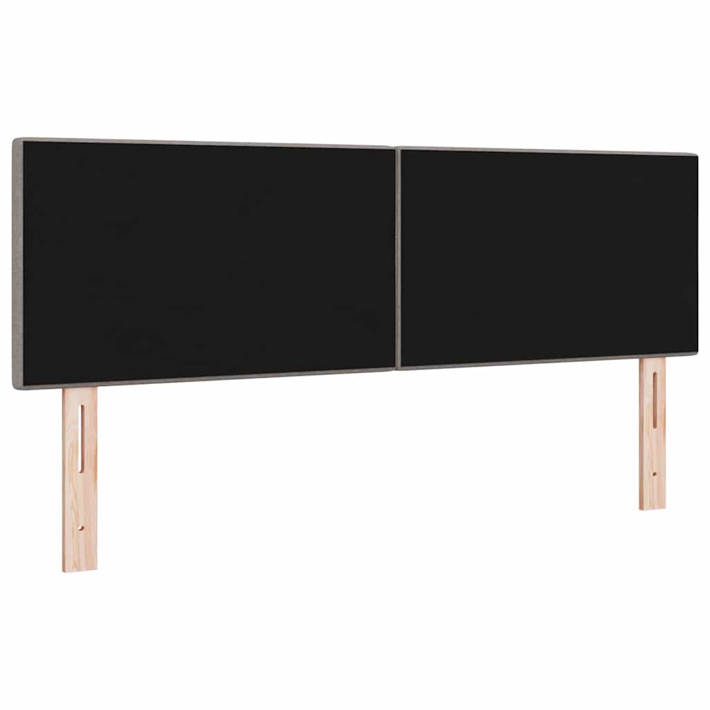 in hoogte verstelbaar hoofdbord Taupe 144 cm Stof is nu te koop bij PeponiXL, paradijselijk wonen!