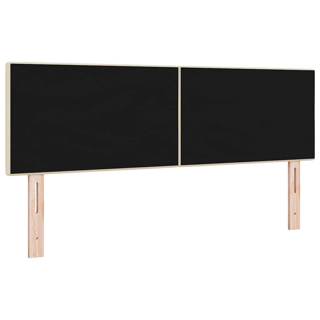 in hoogte verstelbaar hoofdbord Crème 144 cm Stof is nu te koop bij PeponiXL, paradijselijk wonen!