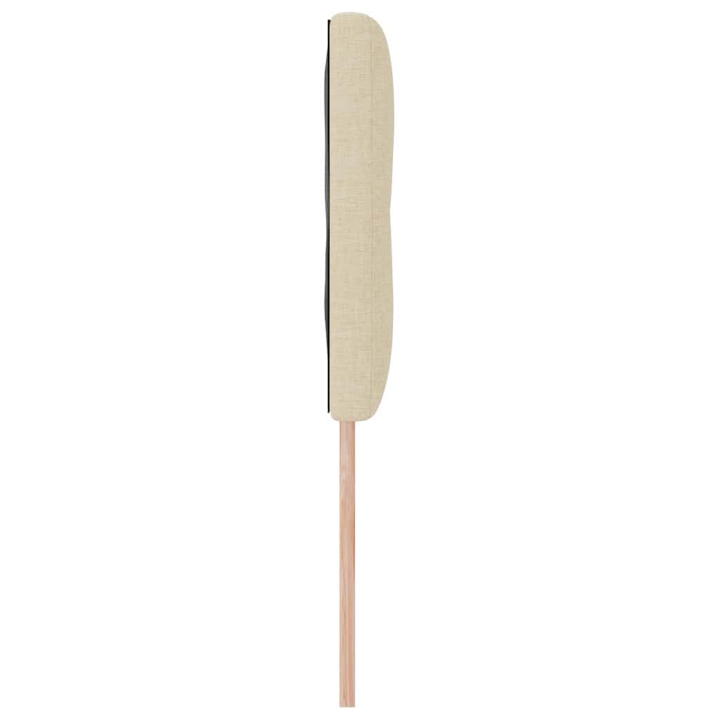 in hoogte verstelbaar hoofdbord Crème 144 cm Stof is nu te koop bij PeponiXL, paradijselijk wonen!