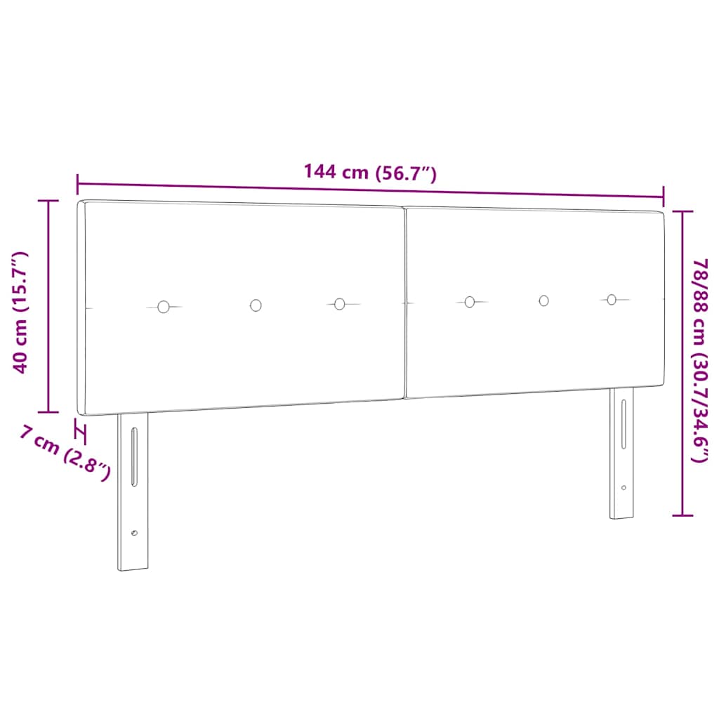 in hoogte verstelbaar hoofdbord Crème 144 cm Stof is nu te koop bij PeponiXL, paradijselijk wonen!