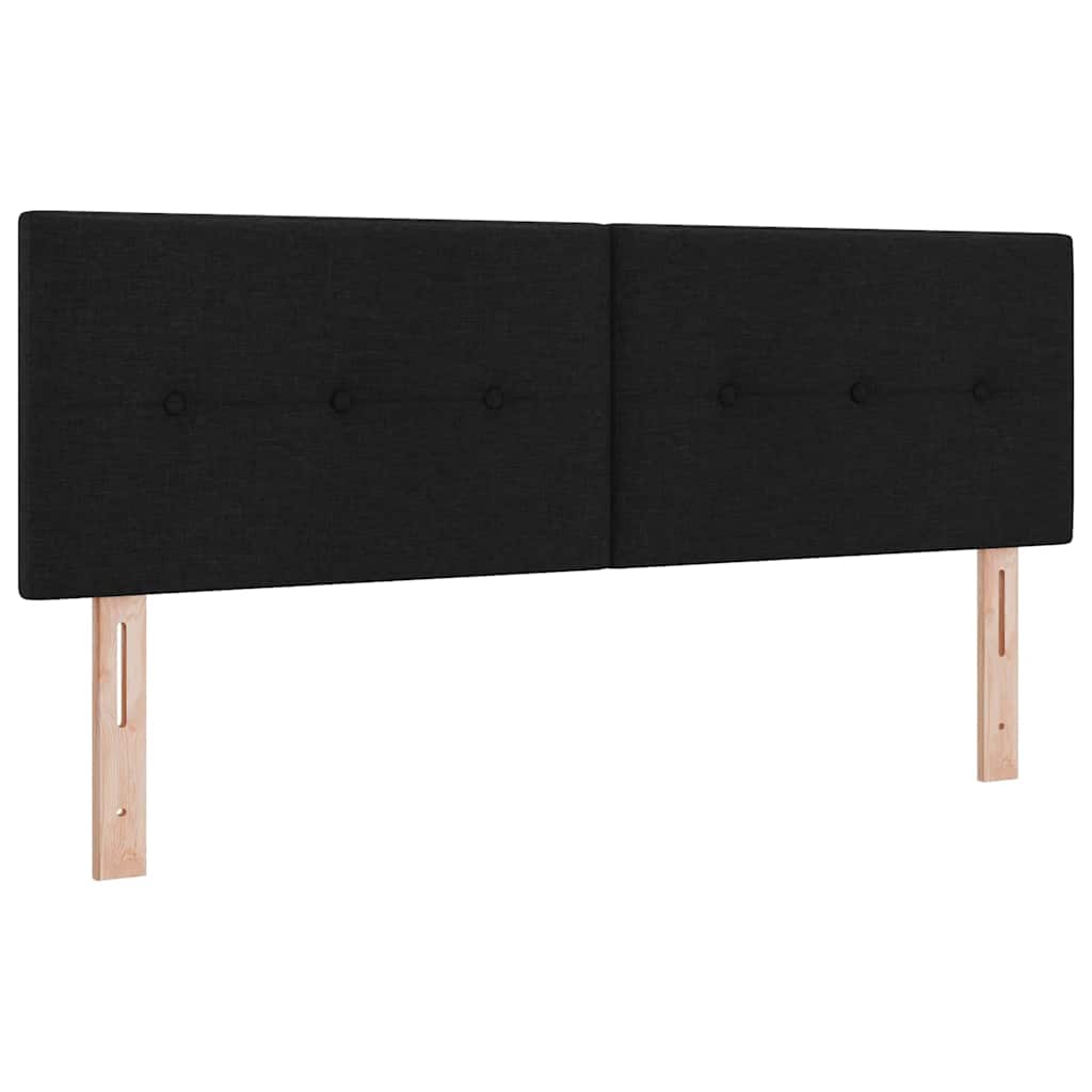 in hoogte verstelbaar hoofdbord Zwart 160 cm Stof is nu te koop bij PeponiXL, paradijselijk wonen!