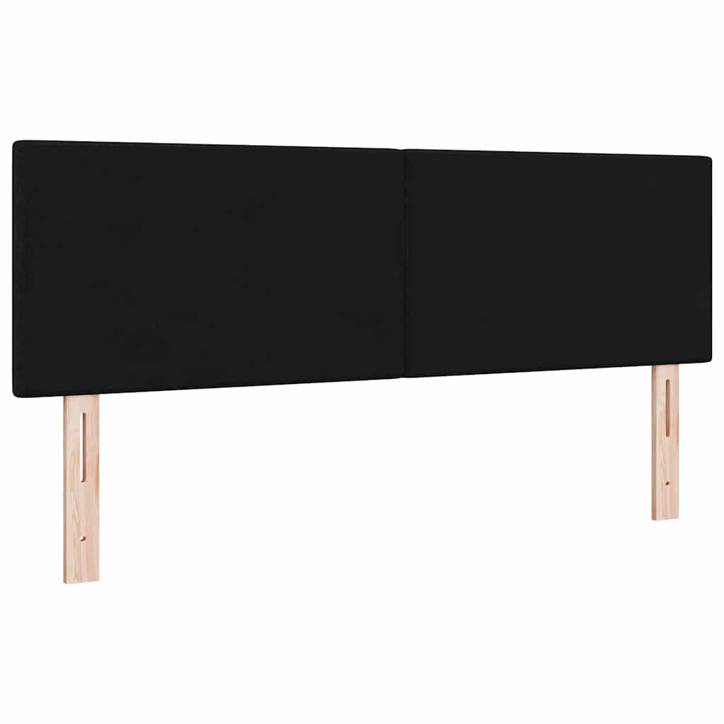 in hoogte verstelbaar hoofdbord Zwart 160 cm Stof is nu te koop bij PeponiXL, paradijselijk wonen!