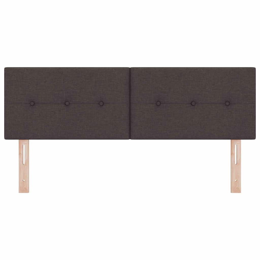 in hoogte verstelbaar hoofdbord Donkerbruin 160 cm Stof is nu te koop bij PeponiXL, paradijselijk wonen!