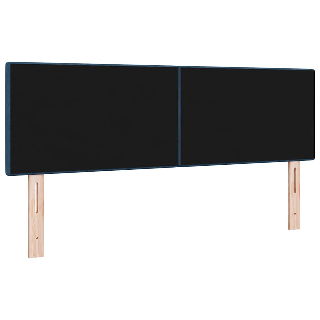 in hoogte verstelbaar hoofdbord Blauw 160 cm Stof is nu te koop bij PeponiXL, paradijselijk wonen!