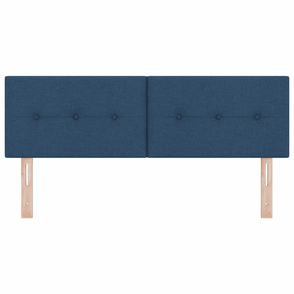 in hoogte verstelbaar hoofdbord Blauw 160 cm Stof is nu te koop bij PeponiXL, paradijselijk wonen!