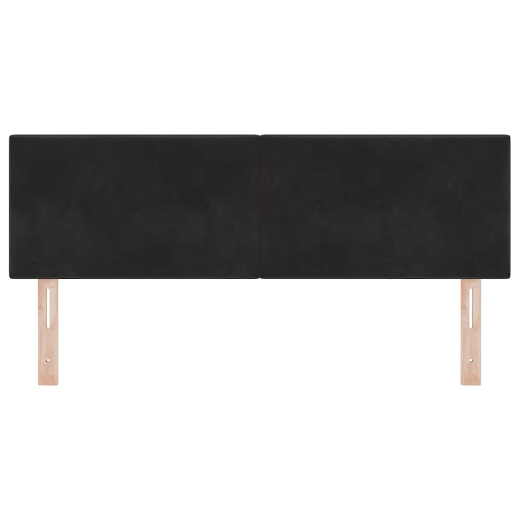 Hoofdbord Zwart 160 cm Fluweel is nu te koop bij PeponiXL, paradijselijk wonen!