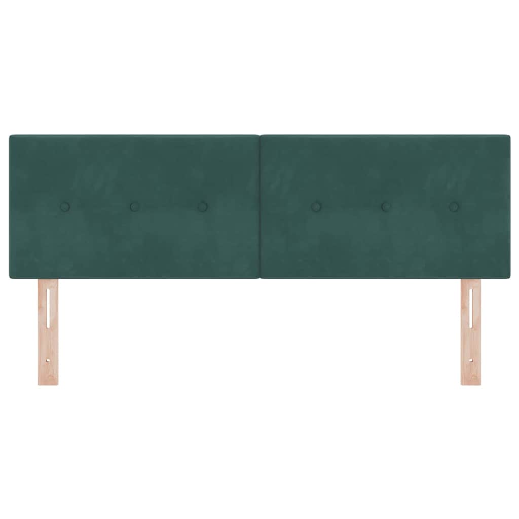 Hoofdbord Donkergroen 160 cm Fluweel is nu te koop bij PeponiXL, paradijselijk wonen!