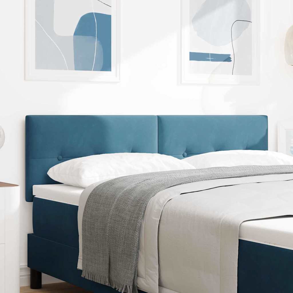 Hoofdbord Donkerblauw 160 cm Fluweel is nu te koop bij PeponiXL, paradijselijk wonen!
