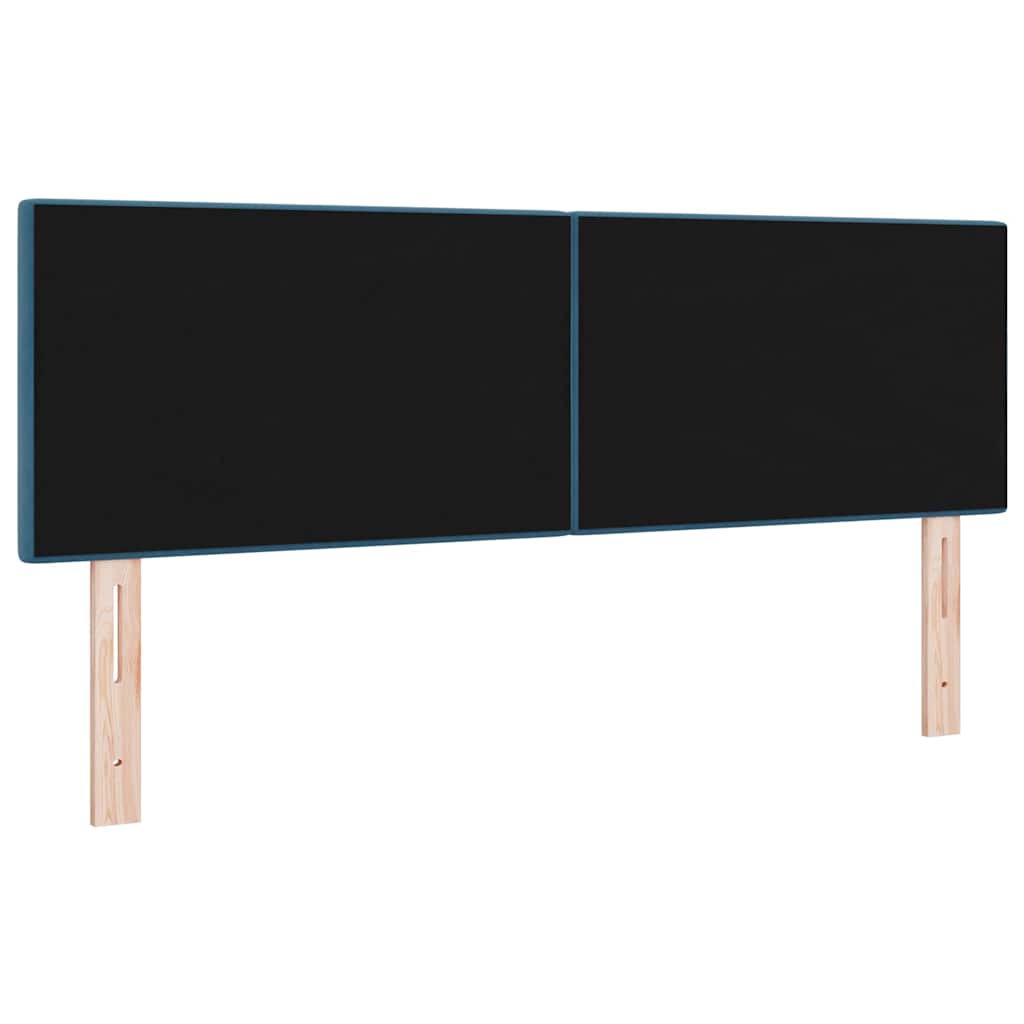 Hoofdbord Donkerblauw 160 cm Fluweel is nu te koop bij PeponiXL, paradijselijk wonen!