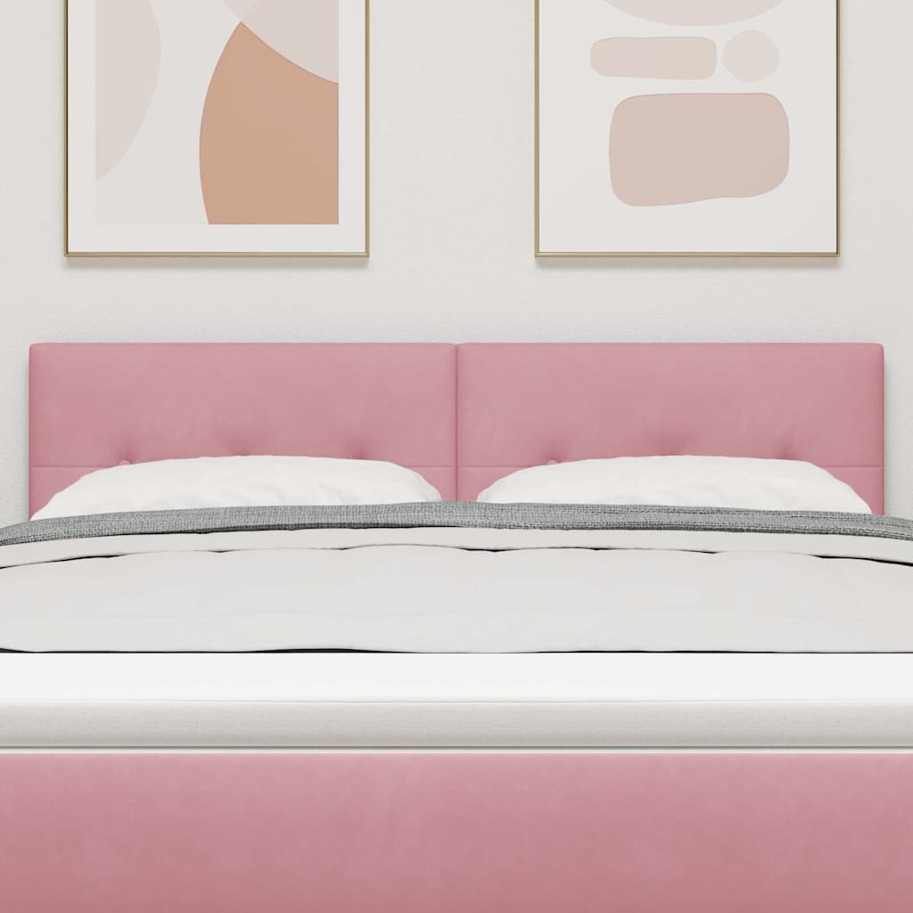 Hoofdbord Roze 160 cm Fluweel is nu te koop bij PeponiXL, paradijselijk wonen!