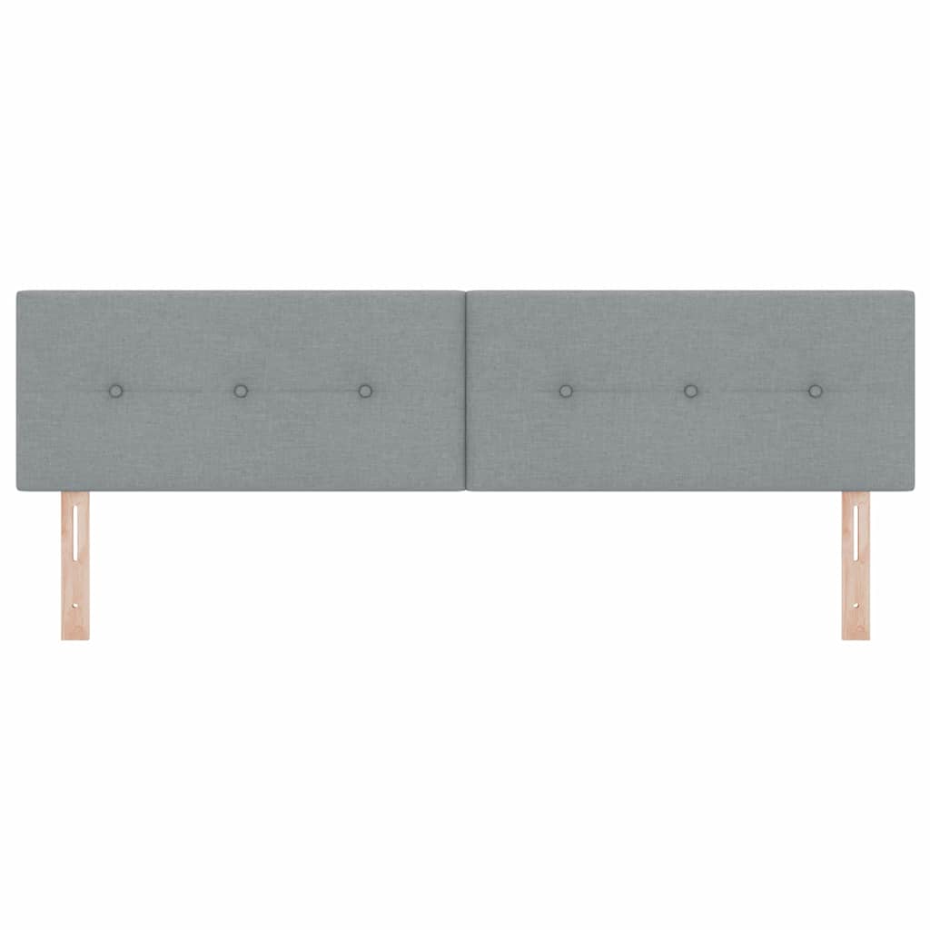 in hoogte verstelbaar hoofdbord Lichtgrijs 180 cm Stof is nu te koop bij PeponiXL, paradijselijk wonen!