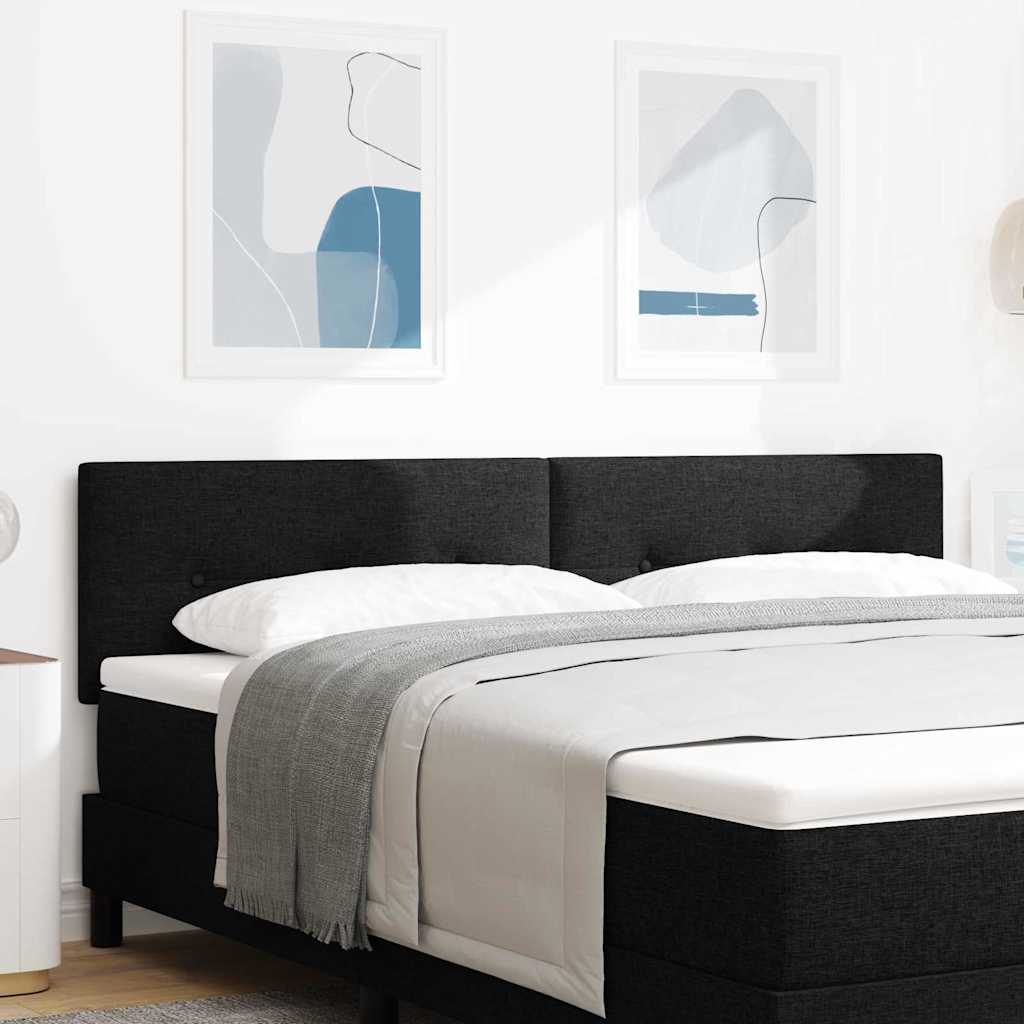 in hoogte verstelbaar hoofdbord Zwart 180 cm Stof is nu te koop bij PeponiXL, paradijselijk wonen!