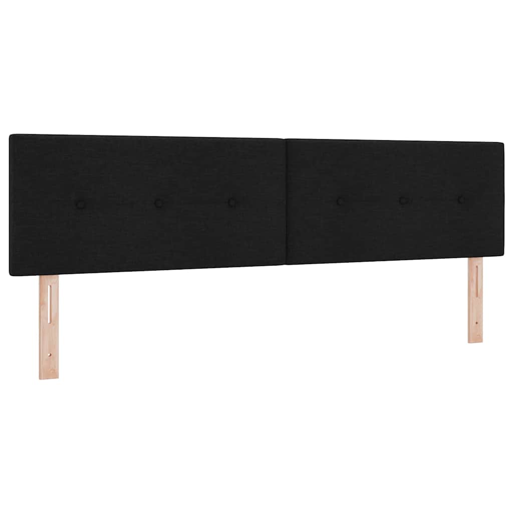 in hoogte verstelbaar hoofdbord Zwart 180 cm Stof is nu te koop bij PeponiXL, paradijselijk wonen!