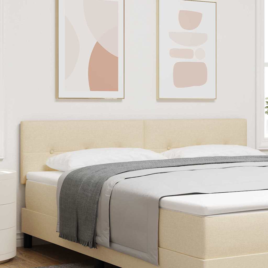 in hoogte verstelbaar hoofdbord Crème 180 cm Stof is nu te koop bij PeponiXL, paradijselijk wonen!