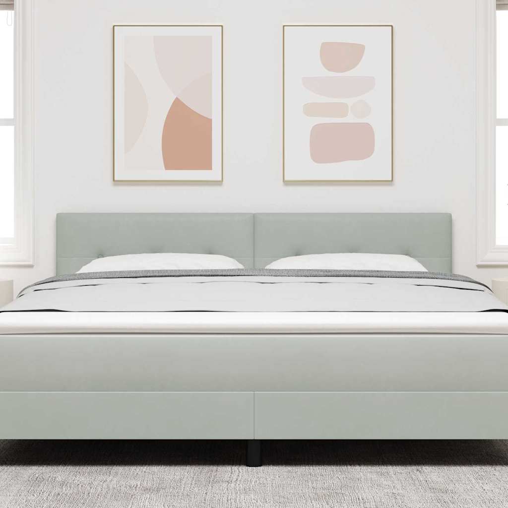 Hoofdbord Lichtgrijs 180 cm Fluweel is nu te koop bij PeponiXL, paradijselijk wonen!