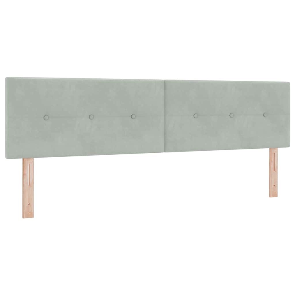 Hoofdbord Lichtgrijs 180 cm Fluweel is nu te koop bij PeponiXL, paradijselijk wonen!