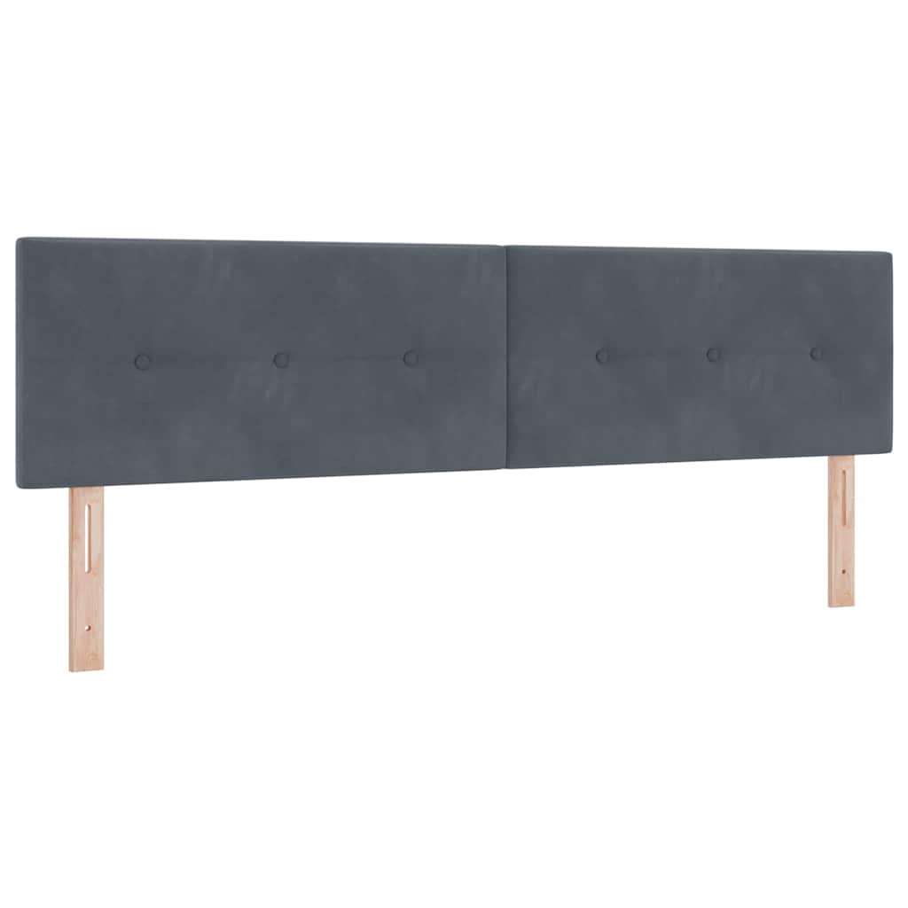 Hoofdbord Donkergrijs 180 cm Fluweel is nu te koop bij PeponiXL, paradijselijk wonen!