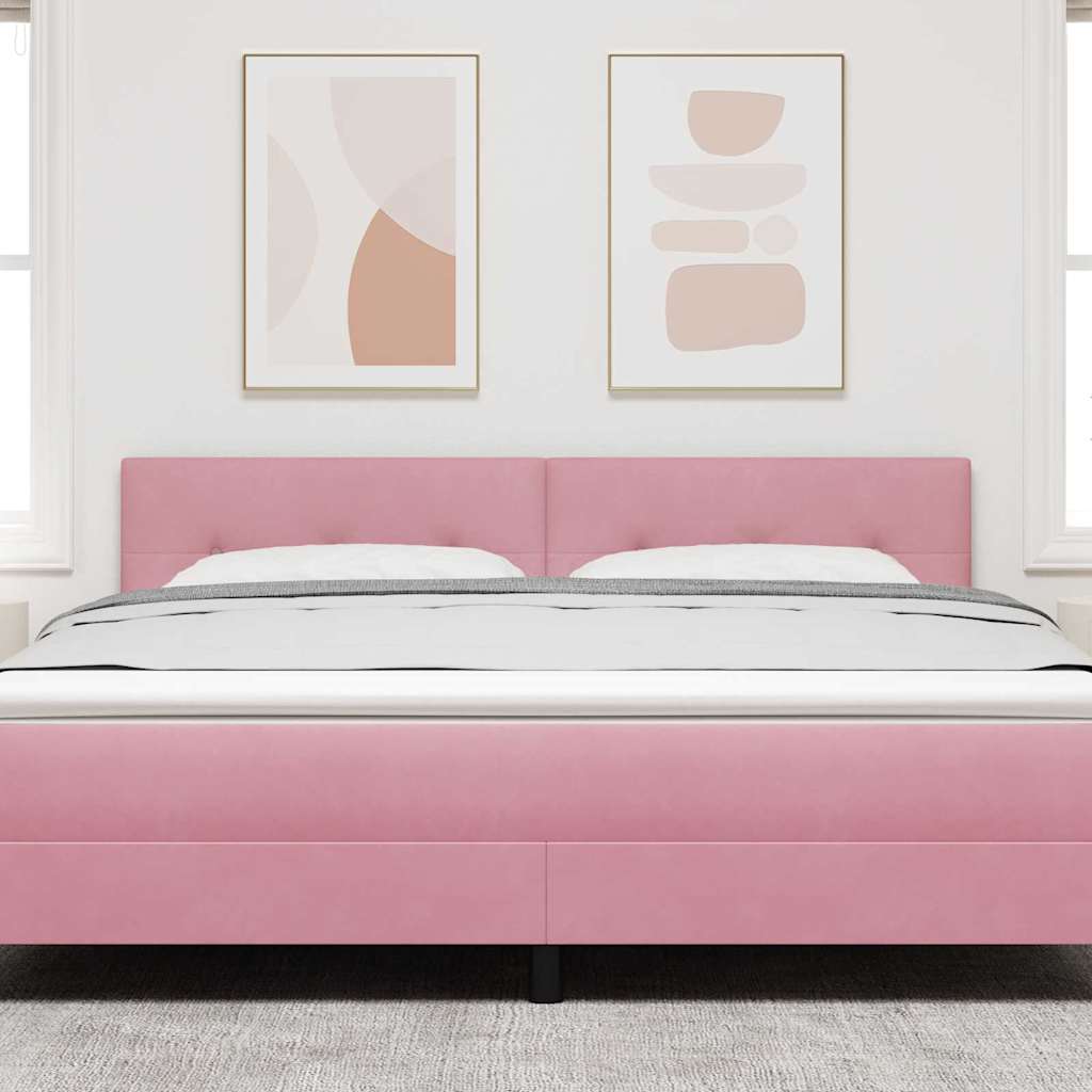 Hoofdbord Roze 180 cm Fluweel is nu te koop bij PeponiXL, paradijselijk wonen!