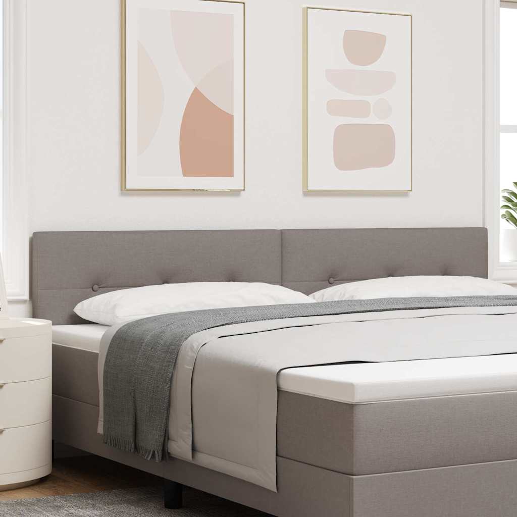 in hoogte verstelbaar hoofdbord Taupe 200 cm Stof is nu te koop bij PeponiXL, paradijselijk wonen!