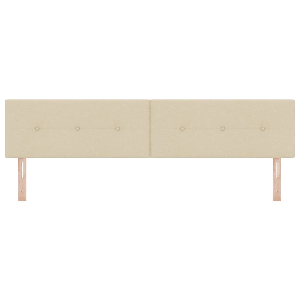 in hoogte verstelbaar hoofdbord Crème 200 cm Stof is nu te koop bij PeponiXL, paradijselijk wonen!