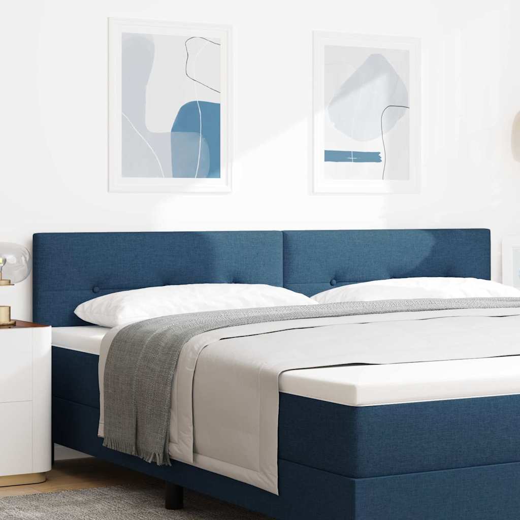 in hoogte verstelbaar hoofdbord Blauw 200 cm Stof is nu te koop bij PeponiXL, paradijselijk wonen!