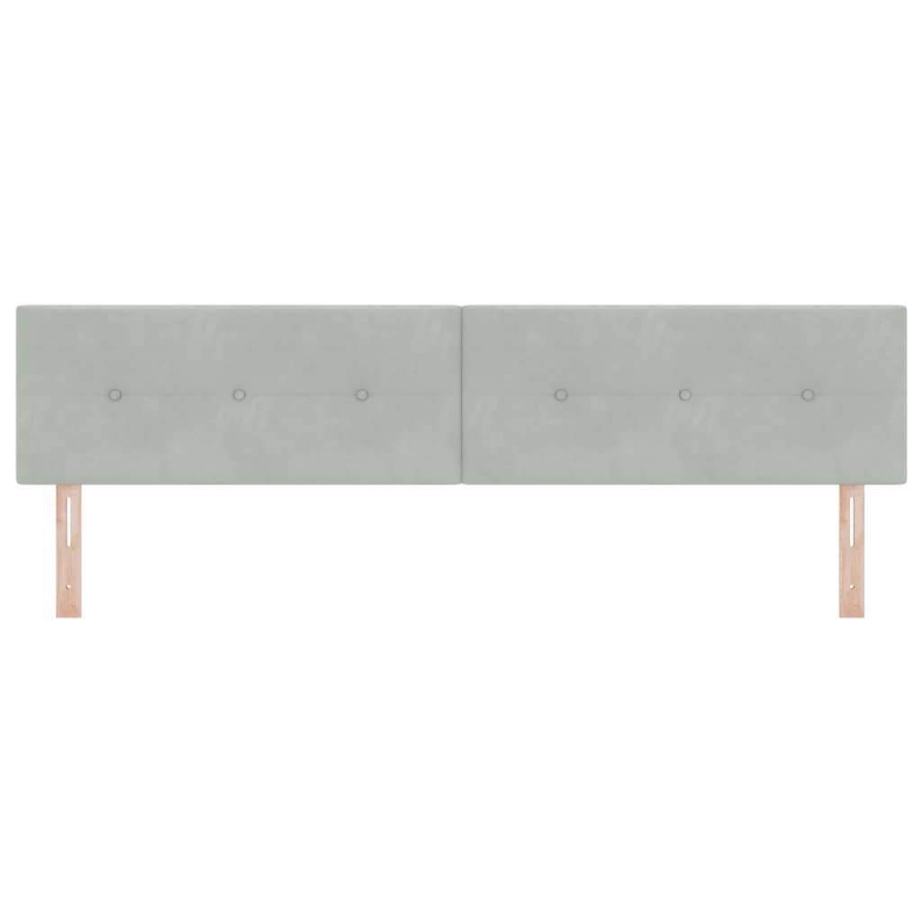 Hoofdbord Lichtgrijs 200 cm Fluweel is nu te koop bij PeponiXL, paradijselijk wonen!