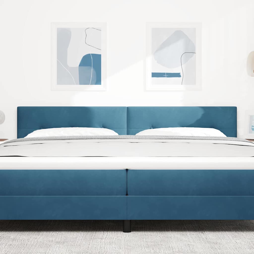 Hoofdbord Donkerblauw 200 cm Fluweel is nu te koop bij PeponiXL, paradijselijk wonen!