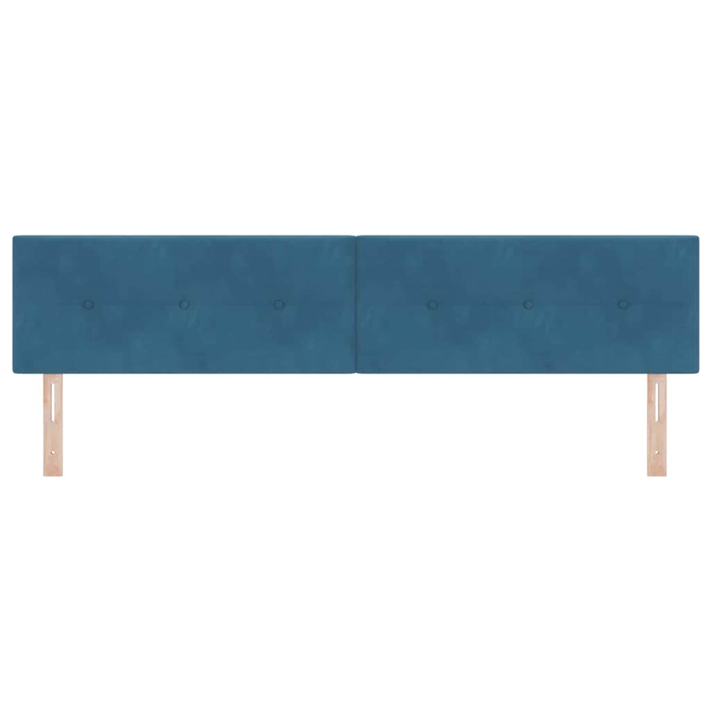 Hoofdbord Donkerblauw 200 cm Fluweel is nu te koop bij PeponiXL, paradijselijk wonen!