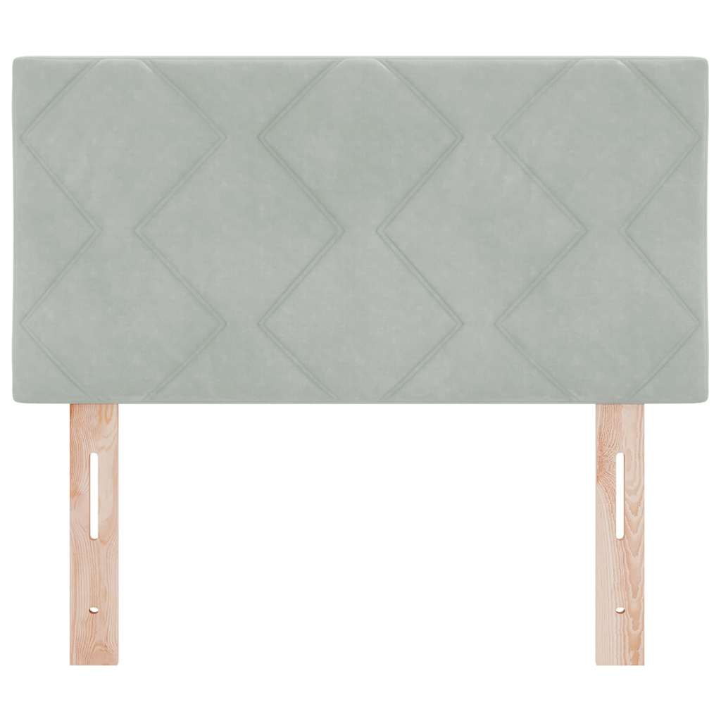 Hoofdbord Lichtgrijs 80 cm Fluweel is nu te koop bij PeponiXL, paradijselijk wonen!