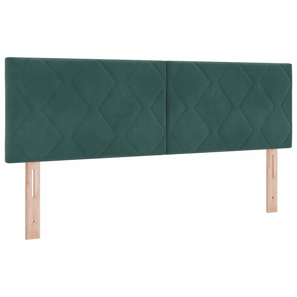 Hoofdbord Donkergroen 144 cm Fluweel is nu te koop bij PeponiXL, paradijselijk wonen!