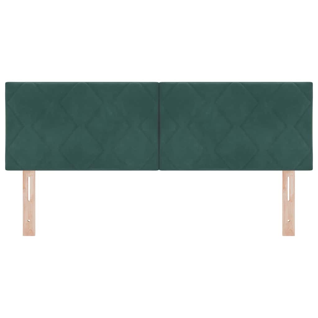 Hoofdbord Donkergroen 144 cm Fluweel is nu te koop bij PeponiXL, paradijselijk wonen!