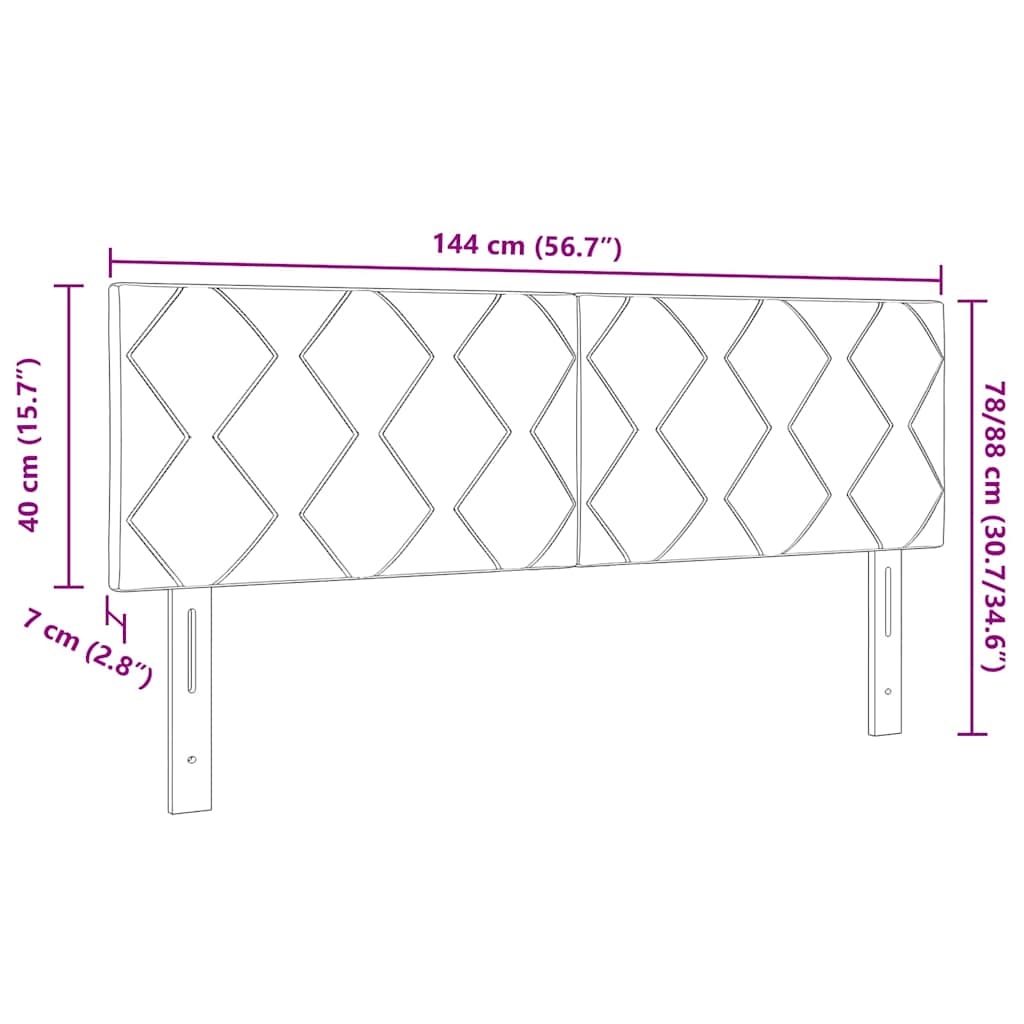 Hoofdbord Donkergroen 144 cm Fluweel is nu te koop bij PeponiXL, paradijselijk wonen!