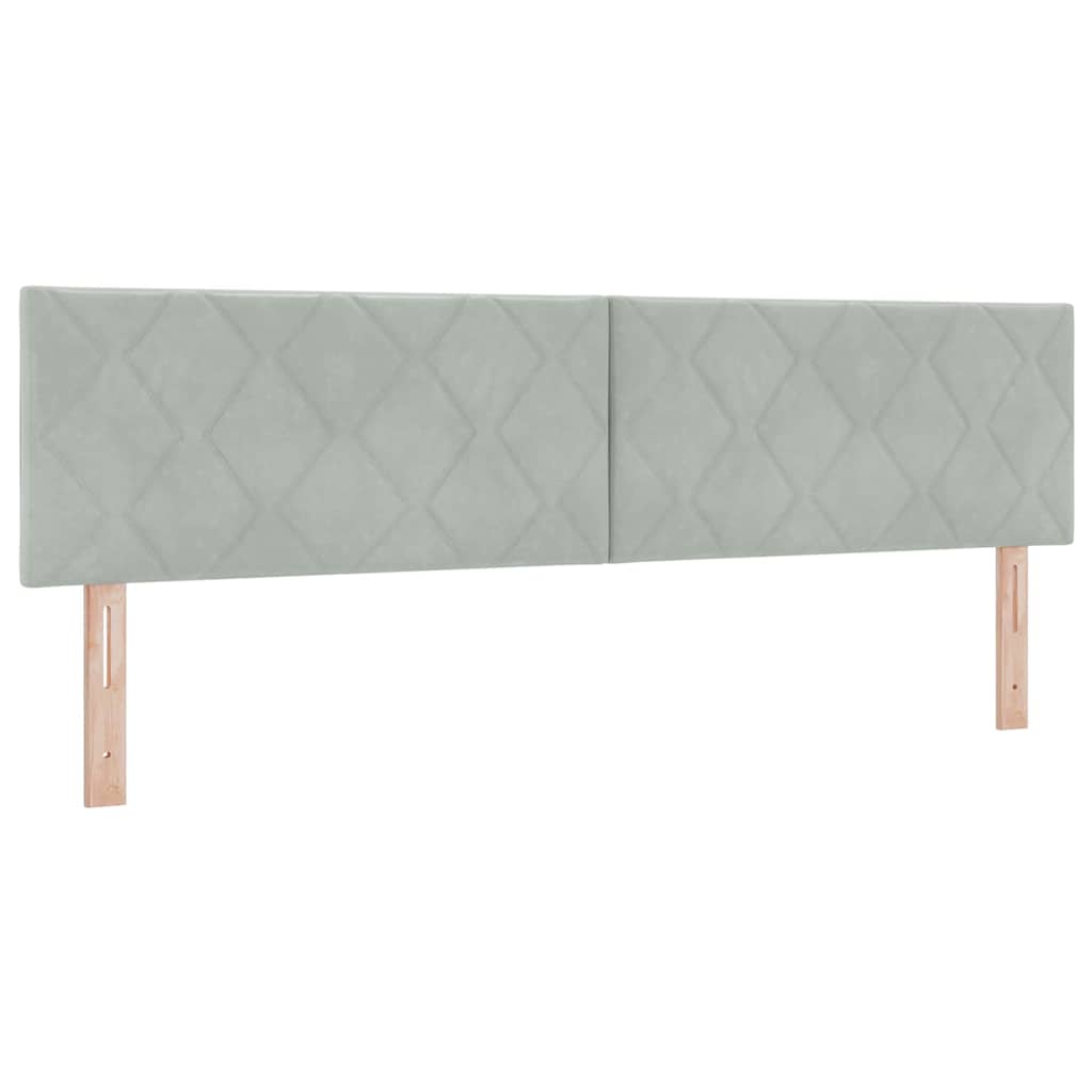Hoofdbord Lichtgrijs 180 cm Fluweel is nu te koop bij PeponiXL, paradijselijk wonen!