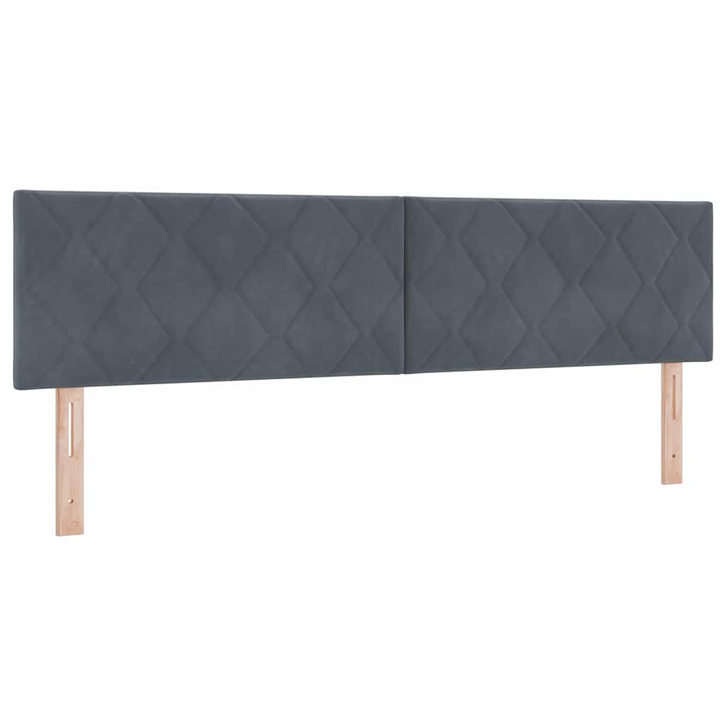 Hoofdbord Donkergrijs 180 cm Fluweel is nu te koop bij PeponiXL, paradijselijk wonen!