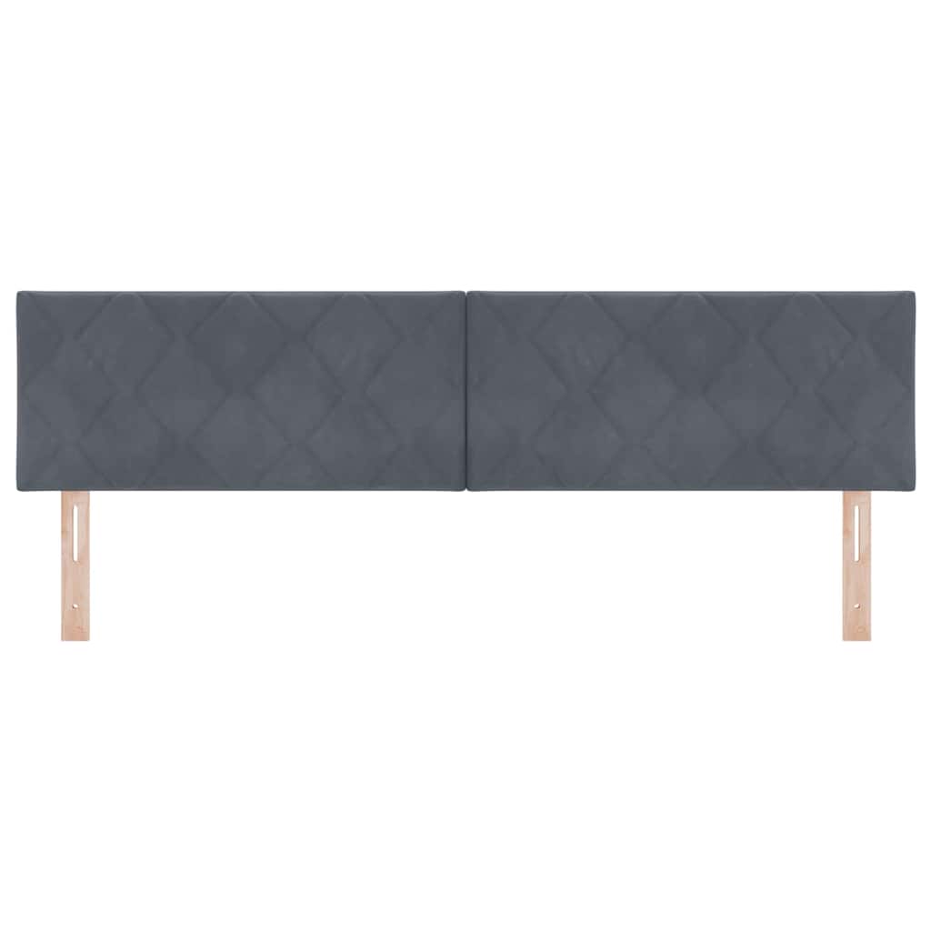 Hoofdbord Donkergrijs 180 cm Fluweel is nu te koop bij PeponiXL, paradijselijk wonen!