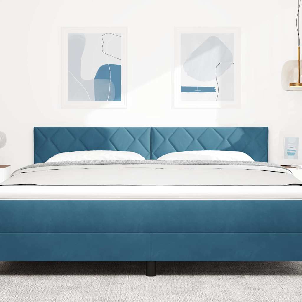 Hoofdbord Donkerblauw 180 cm Fluweel is nu te koop bij PeponiXL, paradijselijk wonen!