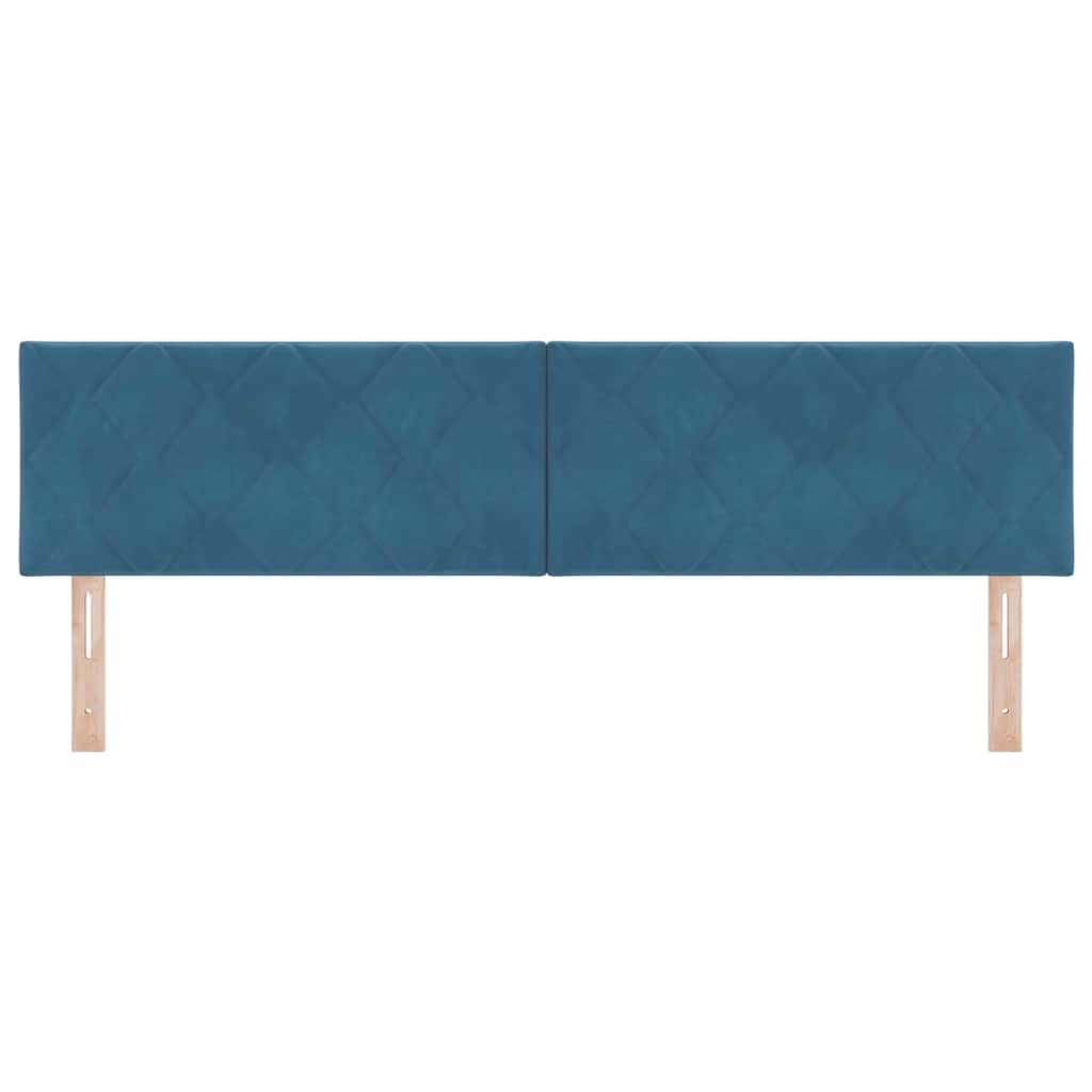 Hoofdbord Donkerblauw 180 cm Fluweel is nu te koop bij PeponiXL, paradijselijk wonen!