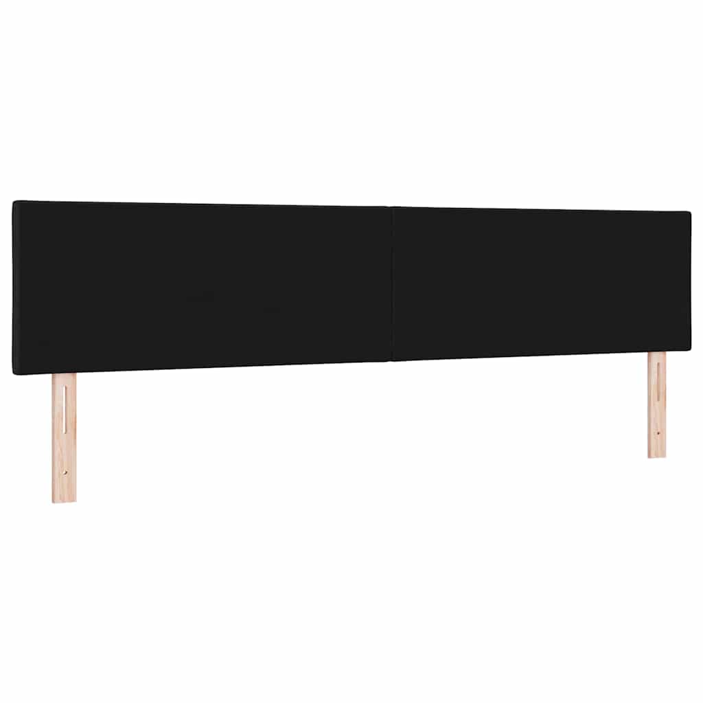 Hoofdbord Zwart 200 cm Stof is nu te koop bij PeponiXL, paradijselijk wonen!