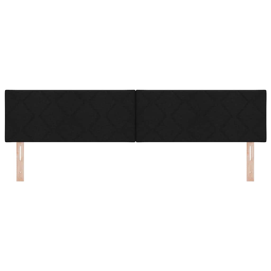 Hoofdbord Zwart 200 cm Stof is nu te koop bij PeponiXL, paradijselijk wonen!