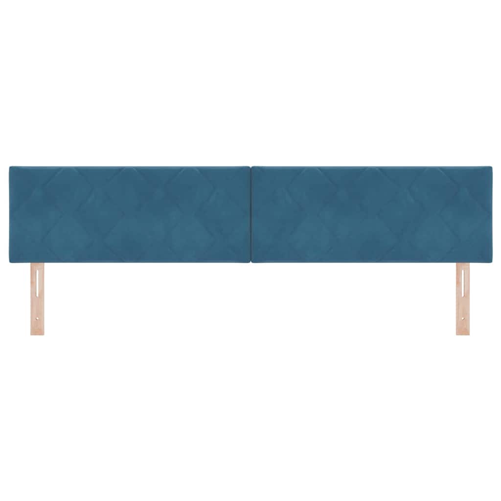 Hoofdbord Donkerblauw 200 cm Fluweel is nu te koop bij PeponiXL, paradijselijk wonen!