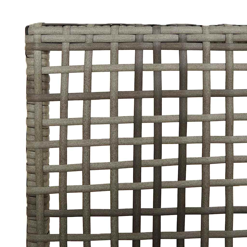Tuinstoel met kussen 2 pcs Grijs 55 x 53 x 85 cm poly rattan is nu te koop bij PeponiXL, paradijselijk wonen!