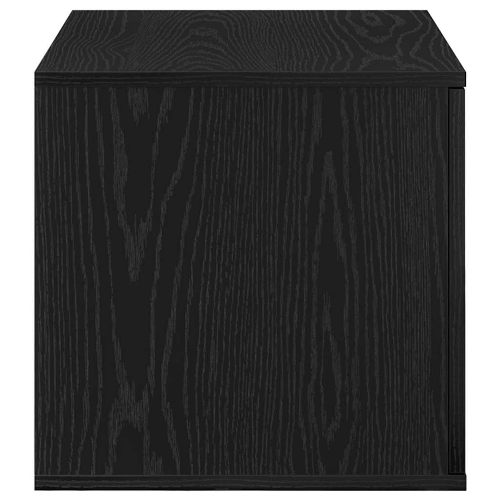 Opbergkast 2 pcs Zwart Eiken 127 x 41 x 40 cm Bewerkt hout is nu te koop bij PeponiXL, paradijselijk wonen!